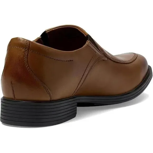 Clarks Whiddon Loafers Leather Slip on Tan Comfort Dress Shoe Men's 7 $105 MSRP - Picture 5 of 9